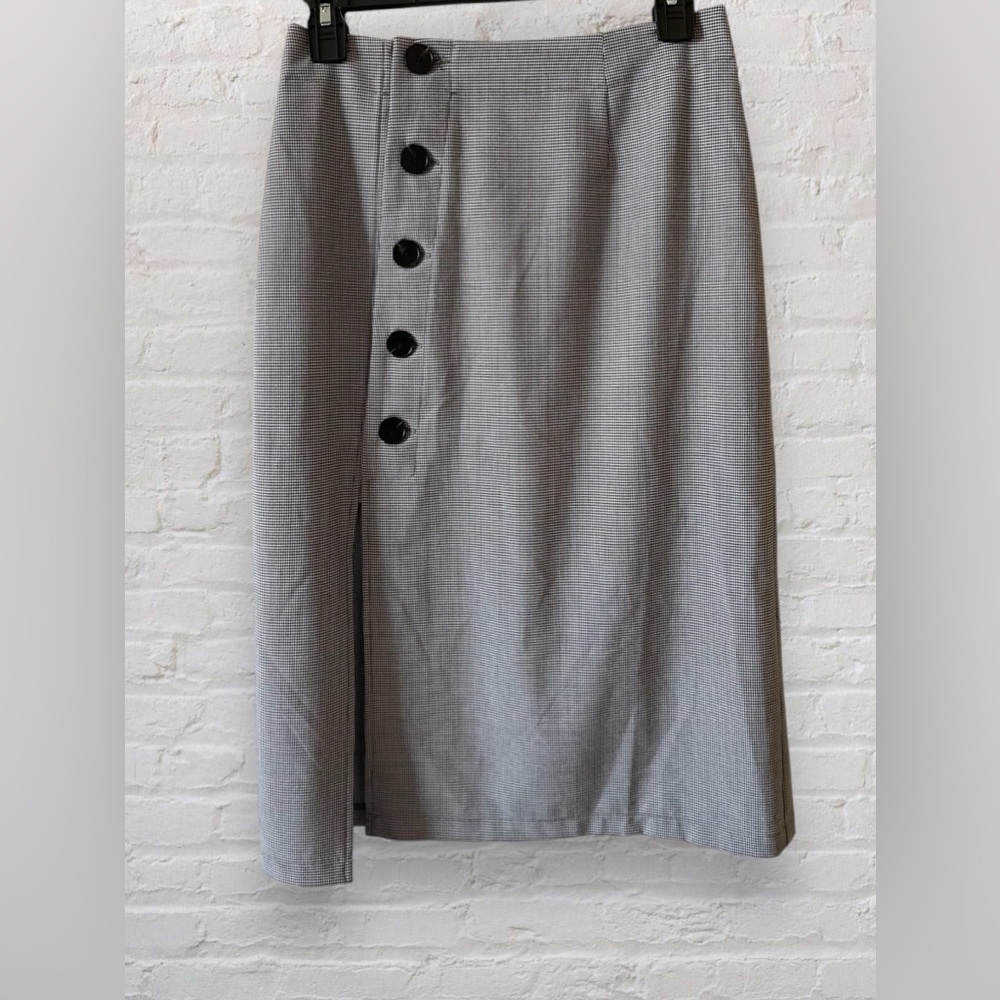 Anthropologie X Mare Mare Asymmetrical Button-down Midi Skirt Side Slit Size XS - Picture 4 of 10